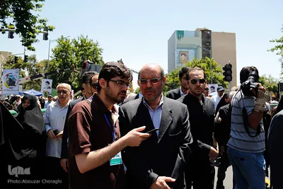 حضور شخصیت ها و مسئولین نظام در راهپیمایی روز قدس