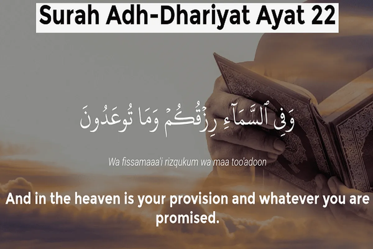 Your Sustenance Is in Heavens  