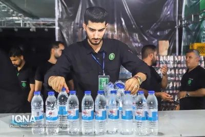 خدمت رسانی مواکب حسینی در مرز شلمچه عکاس محمد محمدعلی پور
