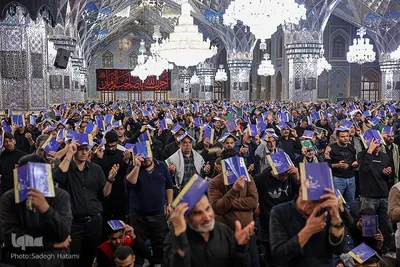 مراسم پرفیض احیای شب بیست‌ویکم ماه رمضان در حرم رضوی