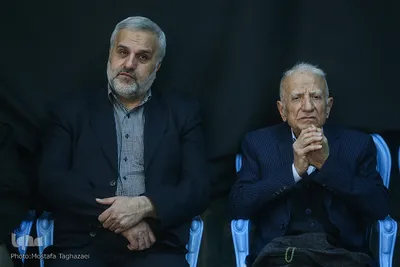 عبدالرسول عبایی و ولی یاراحمدی در مراسم بزرگداشت شهید سپهبد قاسم سلیمانی