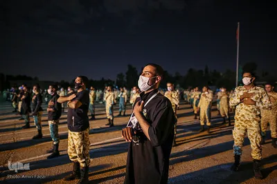 عزاداری شب عاشورا در تیپ 55 هوابرد ارتش‎