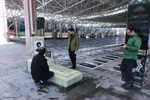 ادای احترام جهادگران دانشگاهی آذربایجان‌شرقی به مقام شامخ شهید آل هاشم و شهدای جنک رمضان