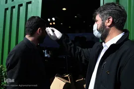 مراسم افتتاحیه خط تولید ماسک و مواد ضدعفونی کننده ستاد اجرایی فرمان امام(ره)