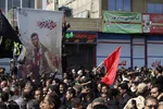 مراسم تشییع پیکر مطهر شهید حججی در نجف‌آباد