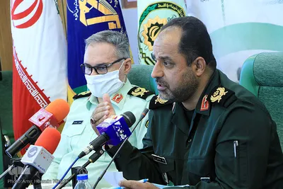 نشست خبری مشترک فرمانده سپاه الغدیر و فرمانده ناجا در استان یزد