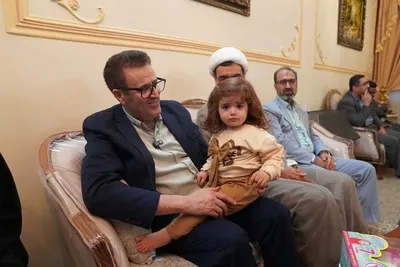 دیدار با خانواده شهیده «انسیه سادات امیدعلی» در بروجرد