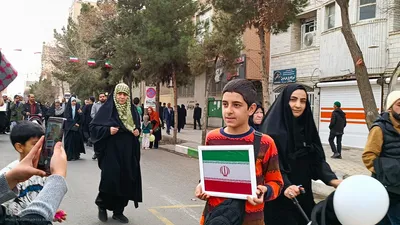 مراسم راهپیمایی ۲۲ بهمن در کاشان