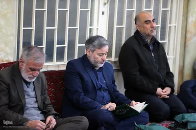 مراسم ترحیم مرحوم یعقوب منصوری پدر کریم منصوری قاری ممتاز و بین المللی کشور