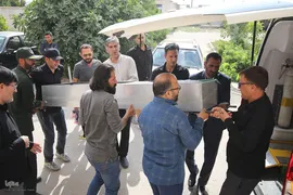 تشییع پیکر مادر 4 شهید دوران دفاع مقدس در شهیدآباد فارس