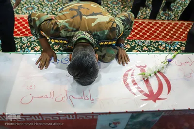 مراسم تشییع و به خاکسپاری دو شهید سرافراز ارتش در اهواز عکاس محمد محمدعلی پور