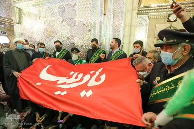 حضور خدام حرم حضرت زینب (س) در حرم مطهر شاهچراغ (ع‎‎)