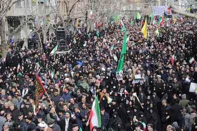 تشییع پیکر شهدای تجاوز آمریکایی - صهیونی در تبریز