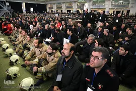 مراسم تشییع ۱۶آتش نشان شهید حادثه  پلاسکو