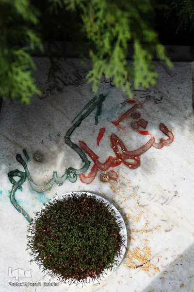 آغاز سال جدید در جوار شهدا
