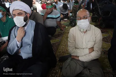 مهدی چمران، رییس شورای اسلامی شهر تهران و حجت الاسلام و المسلمین محمد قمی، رییس سازمان تبلیغات اسلامی