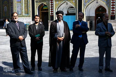 مراسم تشییع کاظم محمدزاده در حرم مطهر رضوی