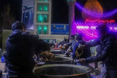 پخت ۱۵ تُن سمنو در شیراز