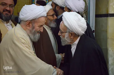 مراسم چهلمین روز ارتحال آیت الله شاه آبادی در قم