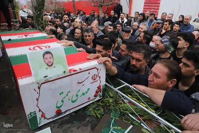 تشییع پیکر 21 شهید تجاوز آمریکایی _ صهیونی در تبریز