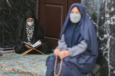 جزء خوانی قرآن کریم در حرم مطهر رضوی
