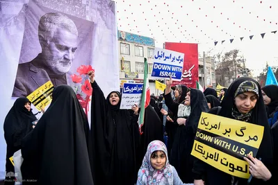 راهپیمایی مردم کرج در محکومیت حمله تروریستی کرمان‎