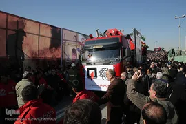 مراسم تشییع ۱۶آتش نشان شهید حادثه  پلاسکو