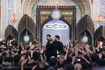 مراسم عزاداری شب شهادت امام رضا(ع) در حرم مطهر رضوی