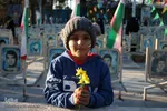 جشن مبعث و گلباران مزار شهدای انقلاب در گلستان شهدای اصفهان