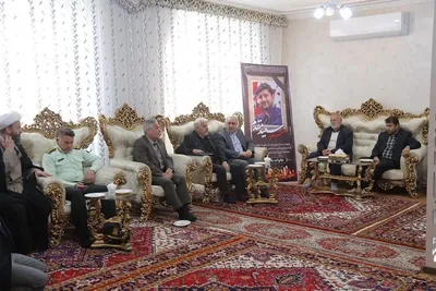 عکس | دیدار استاندار آذربایجان شرقی با خانواده شهدای جنگ رمضان در بناب