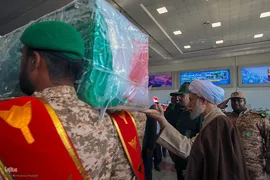 مراسم استقبال از پیکر مطهر ۳ پاسدار شهید تیپ ۳۳ المهدی(عج) در شیراز