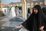 مراسم عقد زوج‌های جوان در آستان علی‌بن مهزیار اهوازی 
