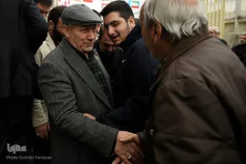 مراسم تشییع پیکر مرحوم حسن غفوری‌فرد در حسینیه جماران