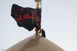 آیین تعویض پرچم حرم مطهر حضرت معصومه (س) بمناسبت آغاز ماه محرم