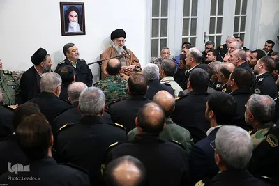 دیدار جمعی از فرماندهان و مسئولان نیروی انتظامی با رهبر انقلاب