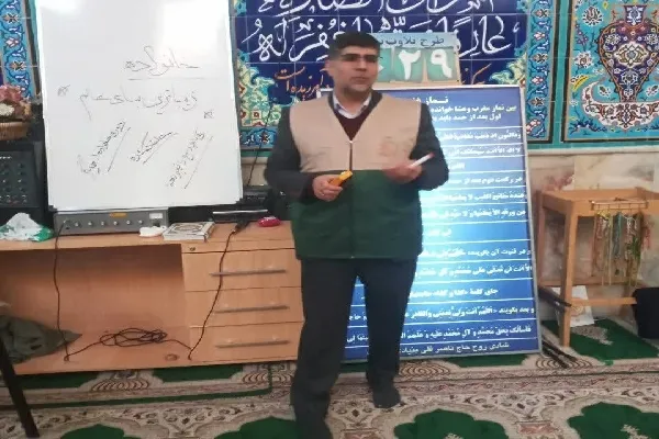 برپایی رواق خدمت رضوی در مراسم اعتکاف در چهارمحال‌وبختیاری + عکس