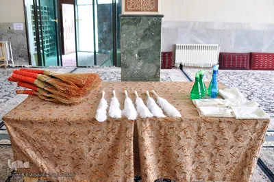 آیین غبارروبی مساجد در بیرجند