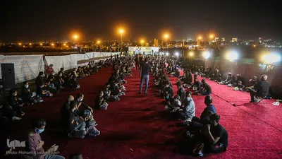 عزاداری شب سوم محرم در بلوار نماز مشهد
