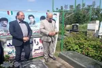 آیین عطر افشانی  و غبارروبی مزار شهدا در سوادکوه شمالی