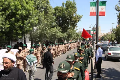 دسته عزاداری در ملایر

