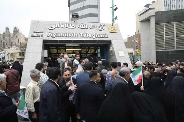 سرویس‌دهی حداکثری متروی تهران به شرکت‌کنندگان در مراسم ۱۳ آبان