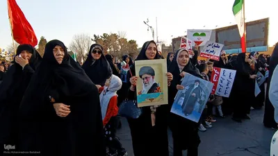 راهپیمایی همبستگی ملی در کاشان