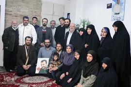 دیدار با خانواده شهید مدافع حرم محرم ترک
