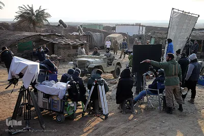 پشت صحنه فیلم سینمایی «تک تیرانداز» در شهرک سینمایی دفاع مقدس