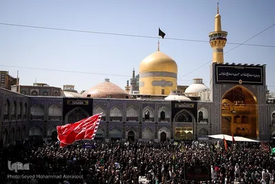 عزاداری شهادت امام رضا(ع) در حرم مطهر رضوی