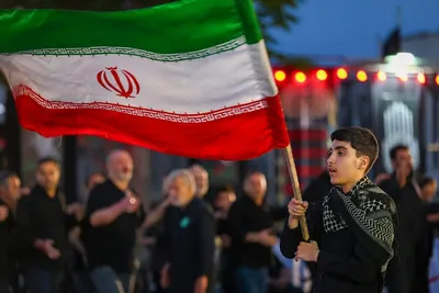 مراسم عزاداری حسینی در سنگ فرش مصلای تبریز