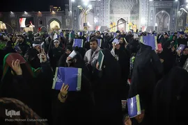 احیای شب ۲۱ رمضان در حرم مطهر رضوی