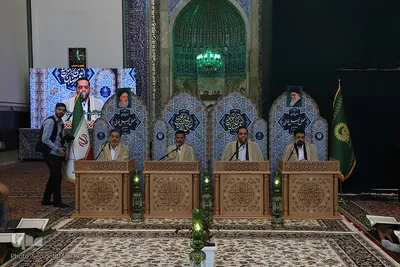 جزء‌خوانی قرآن در مسجد گوهرشاد حرم رضوی