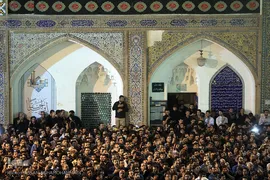 آخرین شب مراسم عزاداری مسلمیه در حرم حضرت‌عبدالعظیم(ع)