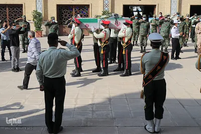 مراسم تشییع پیکر مطهر ستوان سوم شهید «صادق کریمی» - شیراز
